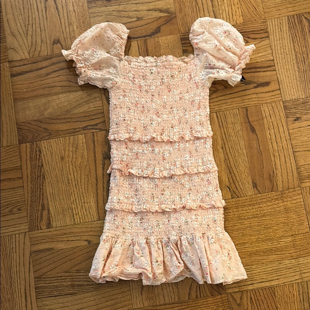 Katie J NYC Light Pink Floral Skirt